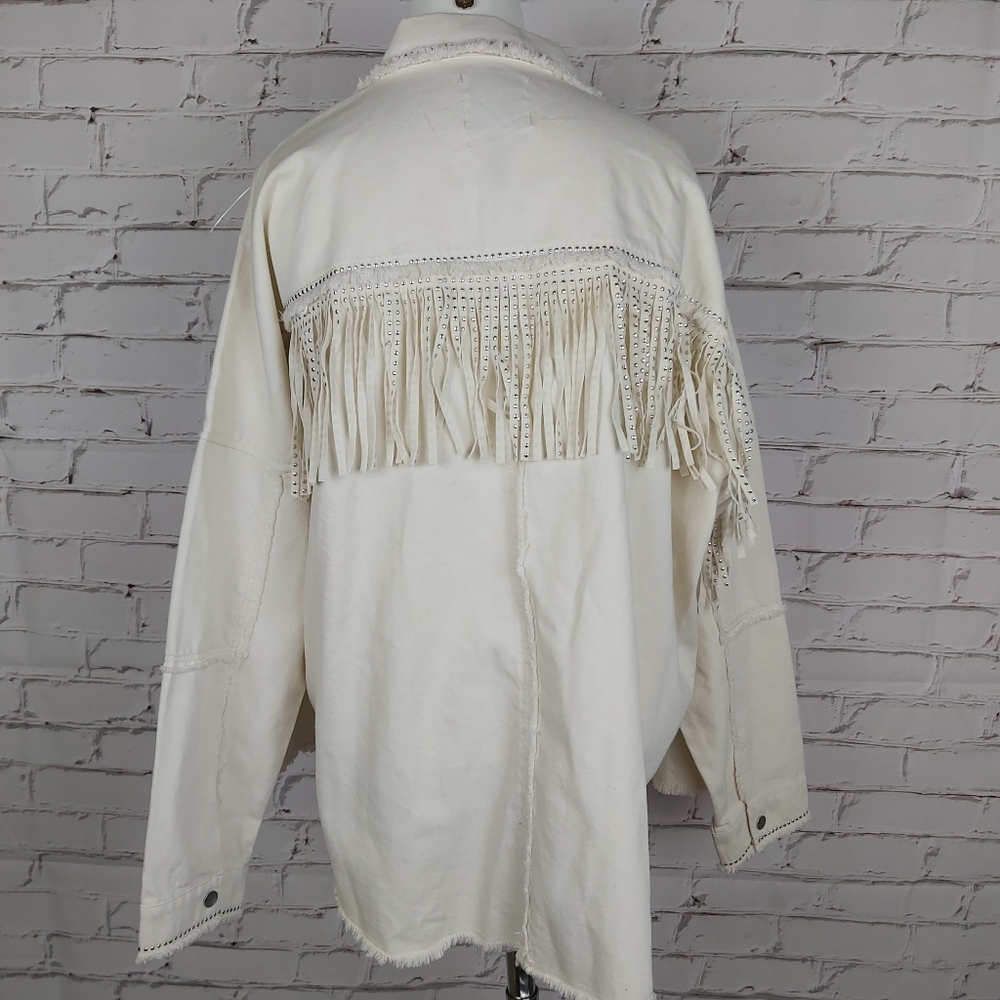 ZARA Fringed Jacket - Picture 7 of 10